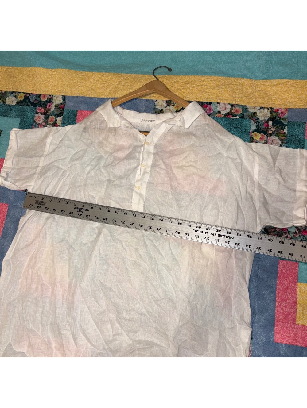 Free People x CP Shades $240 100% Linen Tunic Woman’s Medium Oversized Pullover - Picture 5 of 8